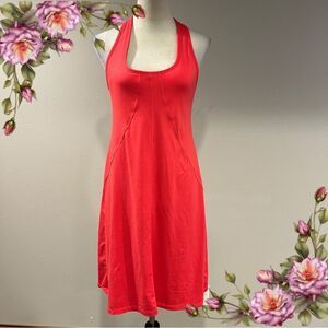 Lole Vibrant‎ Red Sleeveless halter mini Dress size medium
